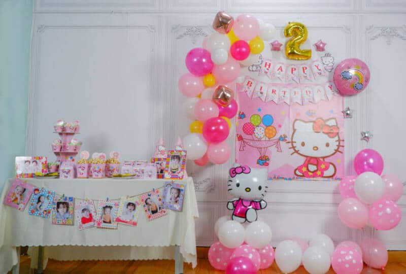 Combo set đồ trang trí sinh nhật bé gái Kitty