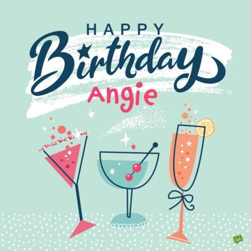 Hình ảnh chúc mừng sinh nhật cho Angie.
