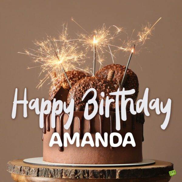 Hình ảnh chúc mừng sinh nhật cho Amanda.