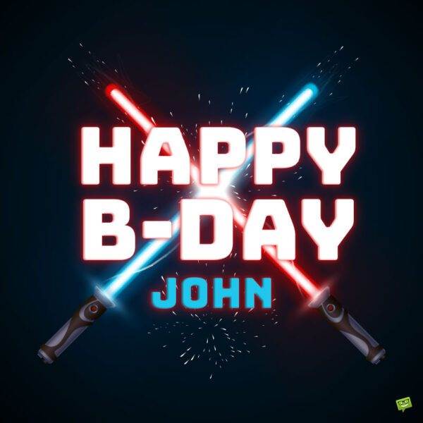 Hình ảnh chúc mừng sinh nhật cho John.