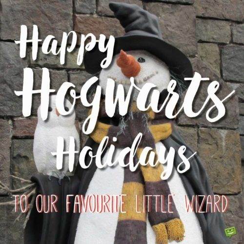 Chúc mừng kỳ nghỉ lễ Hogwarts cho phù thủy nhỏ yêu thích của chúng tôi.