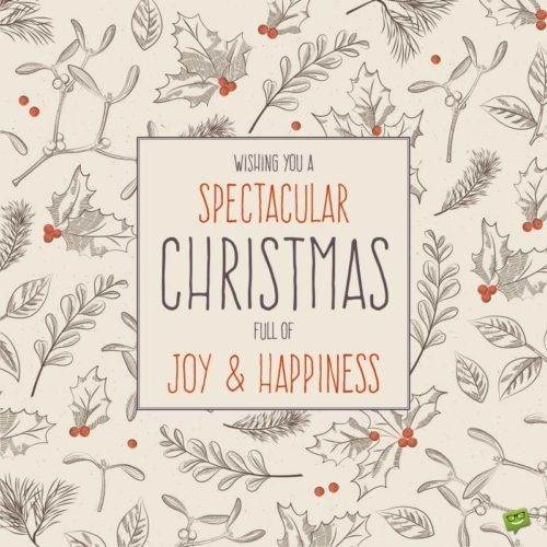 Chúc bạn có một mùa Giáng sinh hoành tráng, tràn ngập niềm vui và hạnh phúc.
