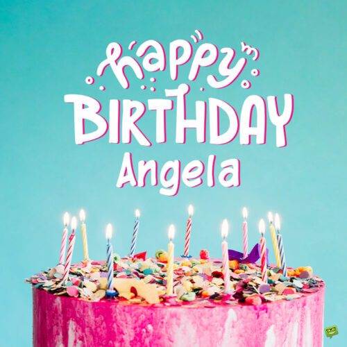 Hình ảnh chúc mừng sinh nhật cho Angela.