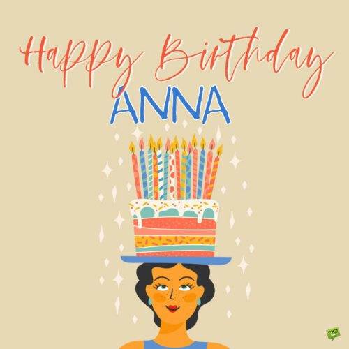 Hình ảnh chúc mừng sinh nhật cho Anna.
