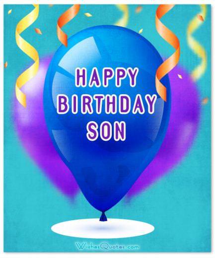 Chúc mừng sinh nhật con trai
