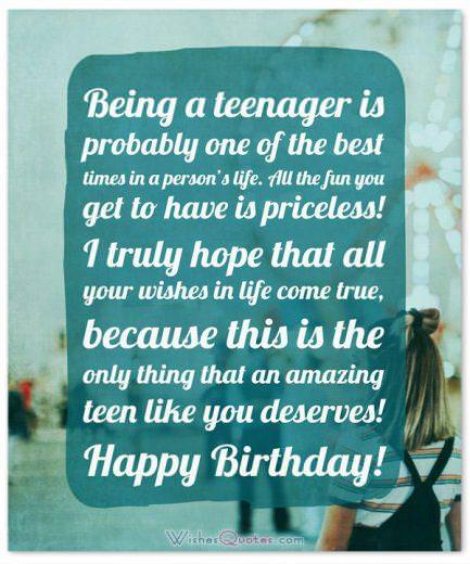 Lời chúc sinh nhật cho tuổi teen: Tuổi teen có lẽ là một trong những khoảng thời gian đẹp nhất trong cuộc đời của một người. 