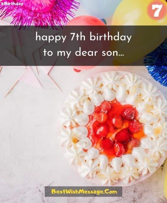 Lời chúc sinh nhật dành cho con trai bước sang tuổi thứ 7