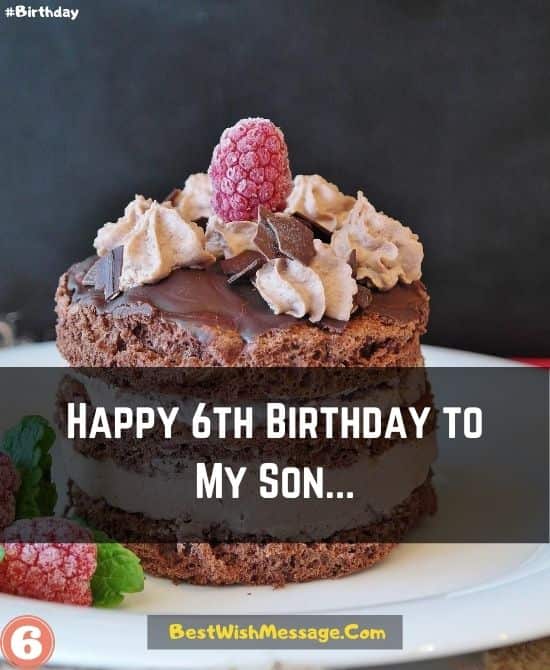 Lời chúc mừng sinh nhật lần thứ 6 dành cho con trai từ bố mẹ
