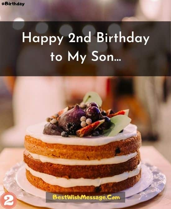 Lời chúc sinh nhật dành cho con trai bước sang tuổi thứ 2