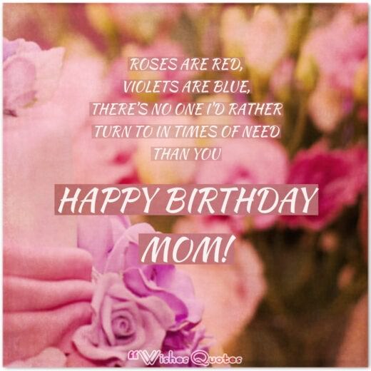 Lời chúc sinh nhật chân thành dành cho mẹ của bạn
