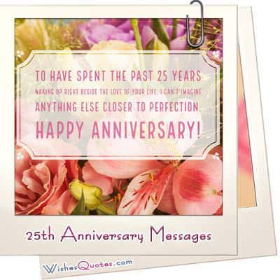Read more about the article Tin nhắn kỷ niệm 25 năm ngày cưới