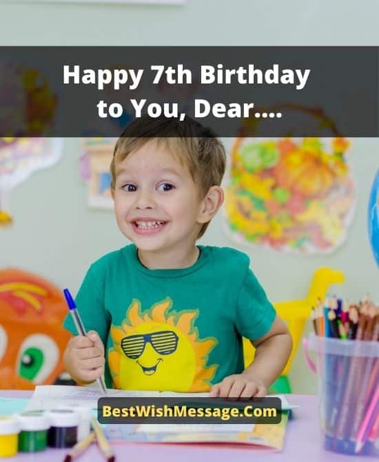 Happy 7th Birthday Wishes 