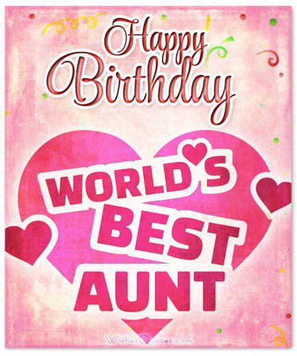Chúc mừng sinh nhật dì tốt nhất thế giới!