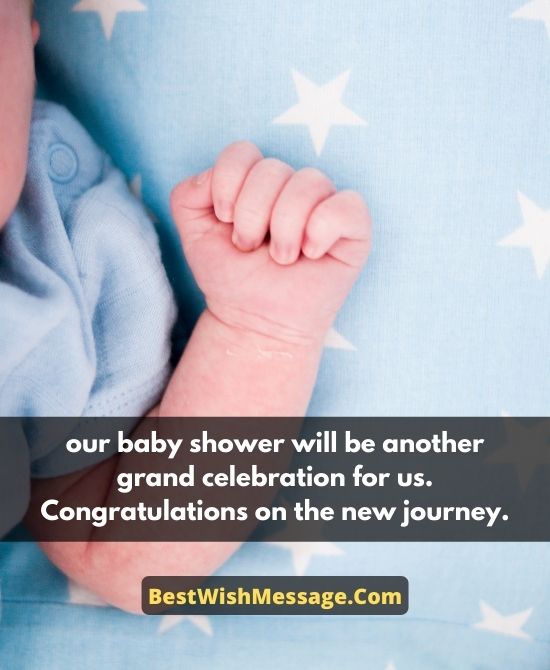 Tin nhắn chúc mừng cho Baby Shower of Second Child