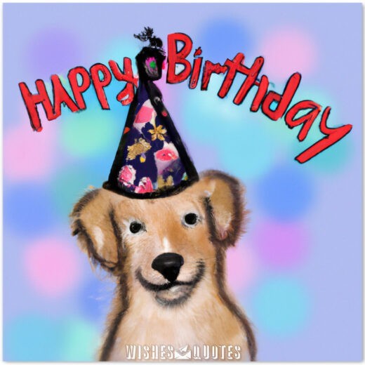 Thiệp sinh nhật cho những người yêu chó