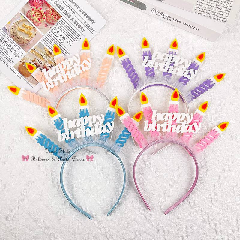 Cài tóc Happybirthday hình cây nến độc đáo