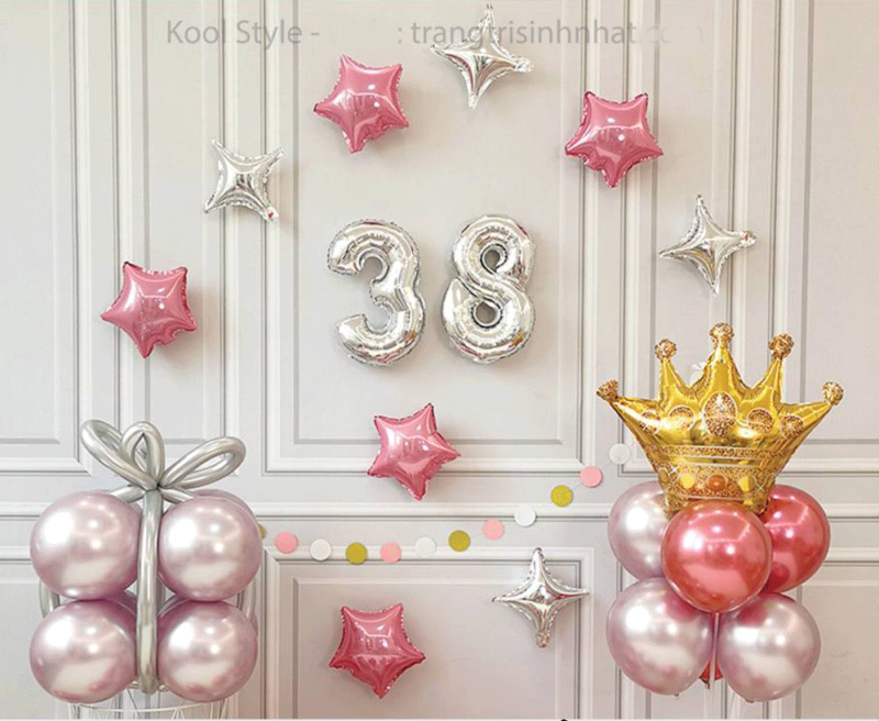Set trang trí ngày quốc tế phụ nữ đơn giản mà đẹp