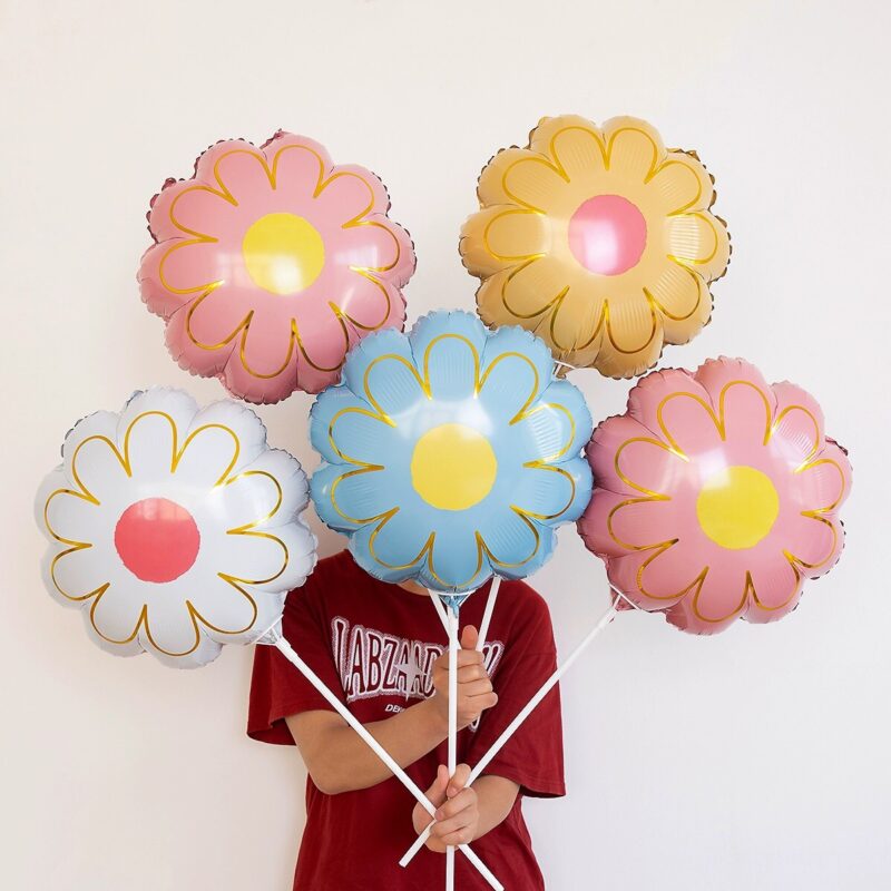 Bóng kiếng hình bông hoa cúc, hoa daisy, hoa phong cách Hàn quốc Vintage